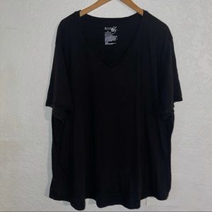 Terra & Sky Black Short Sleeve Top